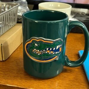 University of Fla Gators Green Ceramic Mug with Logo